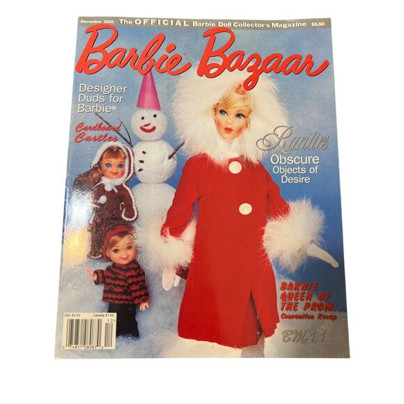 Barbie Bazaar Magazine December 2001 Issue Collectors Edition Queen of Prom - Picture 1 of 5